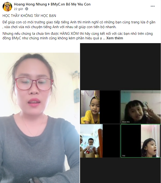 Kinh nghiệm của mẹ Hoang Hong Nhung khi luyện giao tiếp tiếng Anh cho bé tại nhà