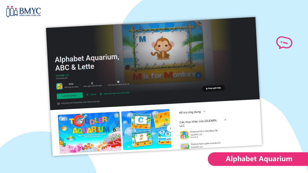 App học từ vựng tiếng Anh-Alphabet Aquarium