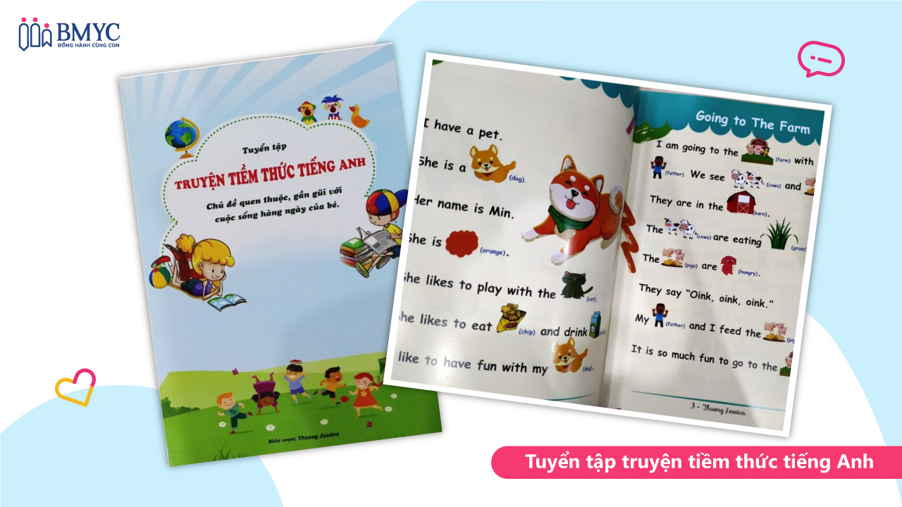 Sách học tiếng Anh cho bé 3 tuổi Tuyển tập truyện tiềm thức tiếng Anh