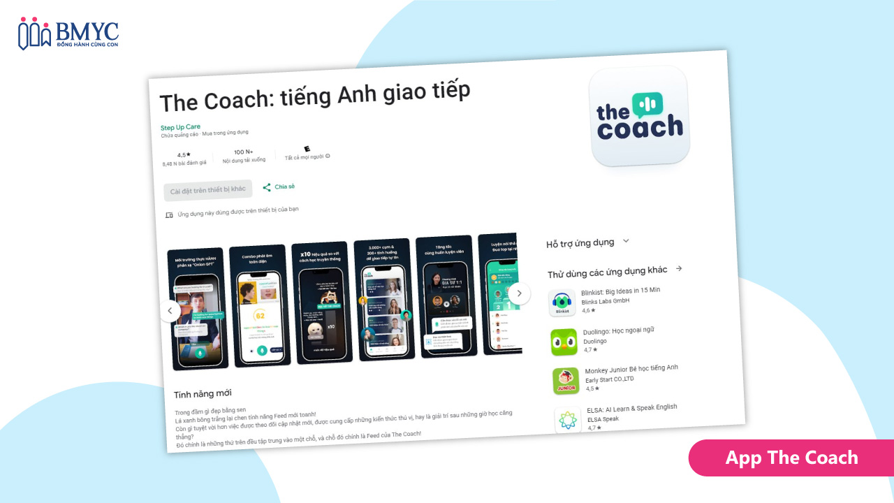 app học tiếng Anh theo chủ đề-the coach