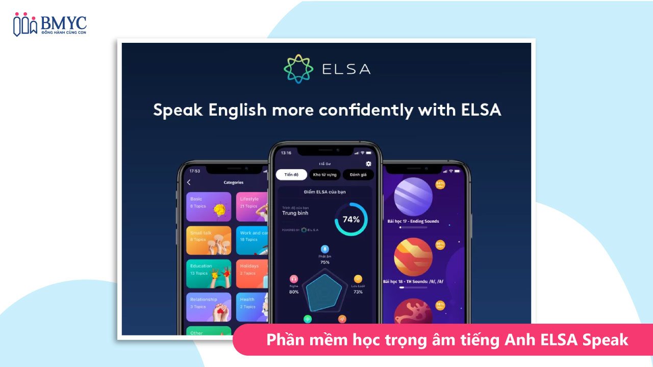 App học trọng âm tiếng Anh ELSA