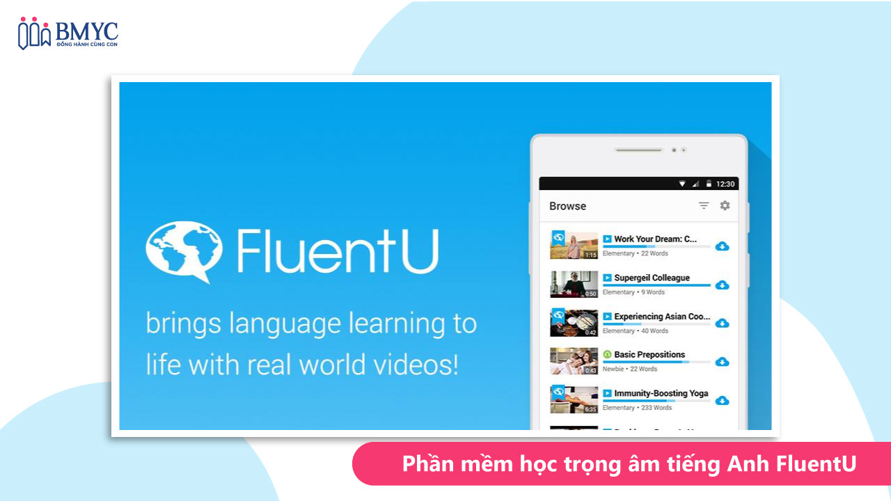 App học trọng âm tiếng Anh FluentU