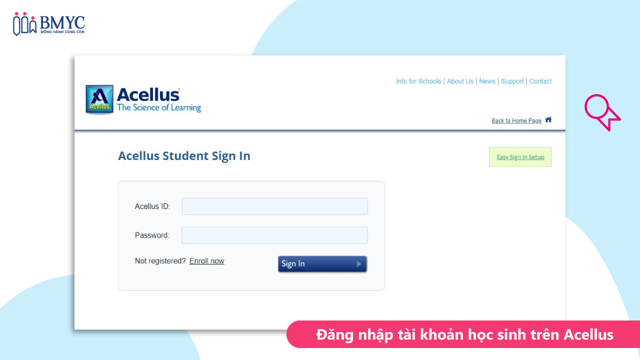 Hướng dẫn đăng nhập tài khoản học sinh sau khi Download Acellus