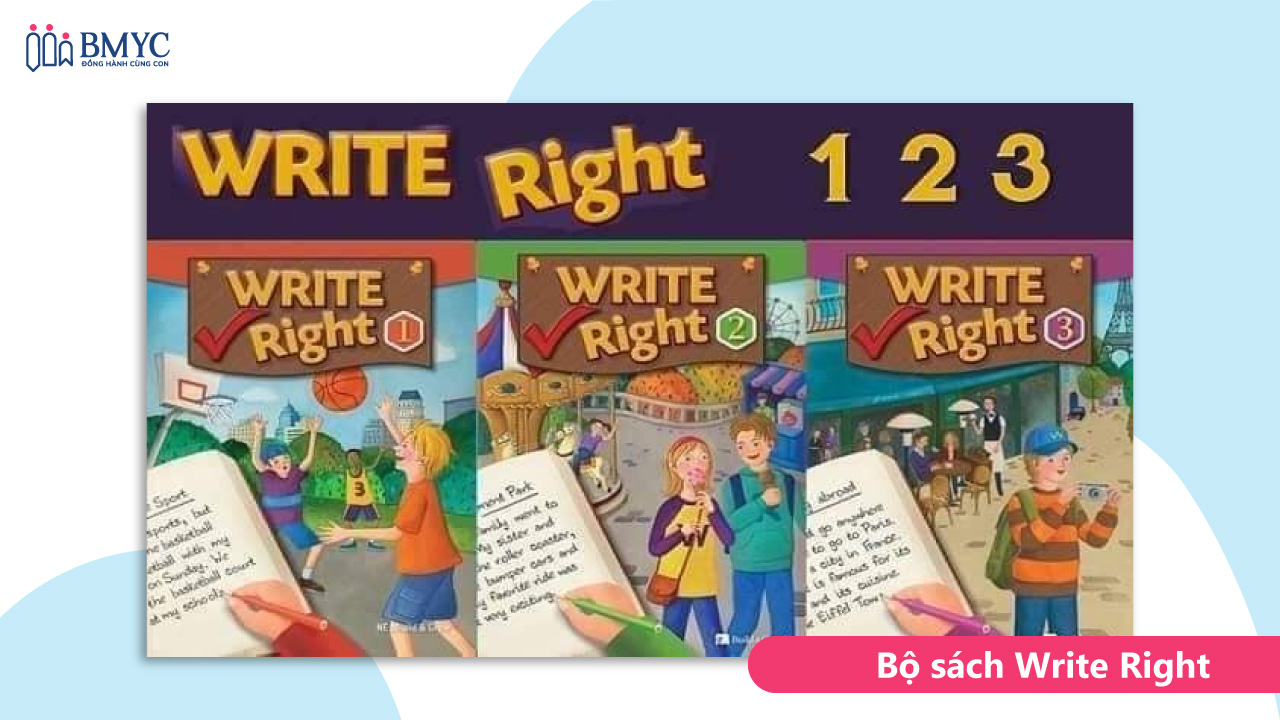 Bộ sách luyện viết tiếng Anh cho trẻ em Write Right
