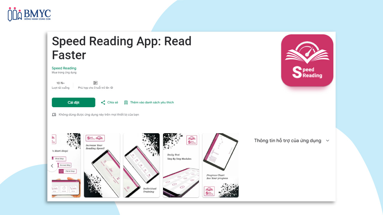 Speed Reading là một ứng dụng luyện đọc tiếng Anh hiệu quả