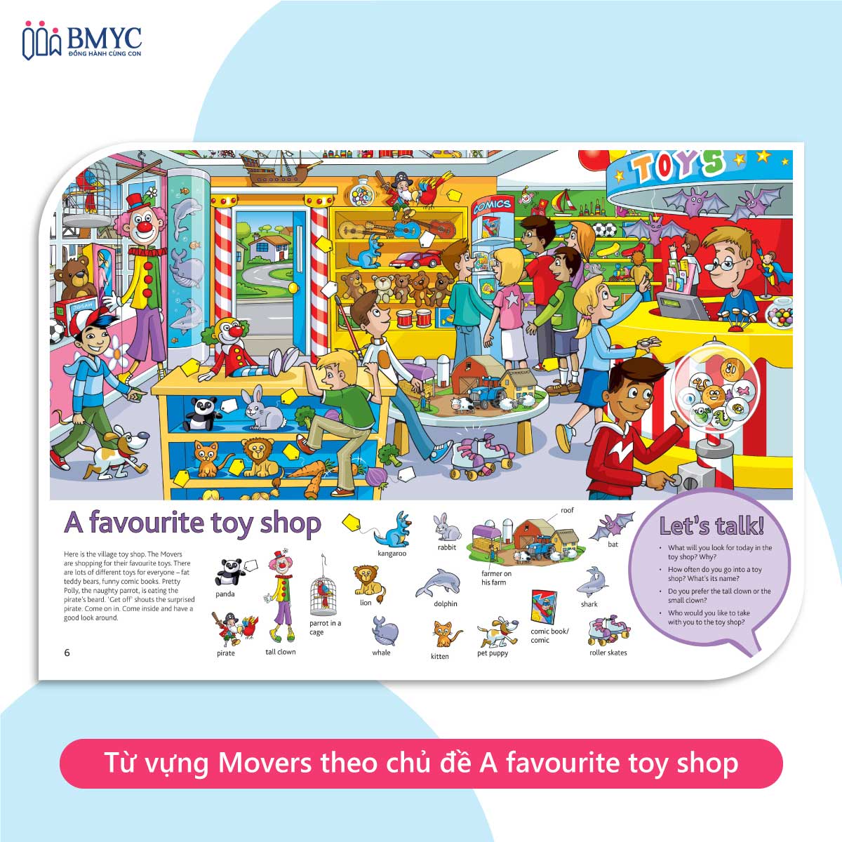 Từ vựng thương gặp trong đề thi Movers theo chủ đề A favourite toy shop