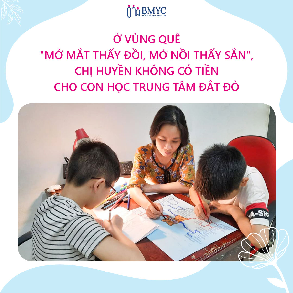 Chị Lê Thu Huyền đồng hành học tiếng Anh cùng con để khắc phục khó khăn