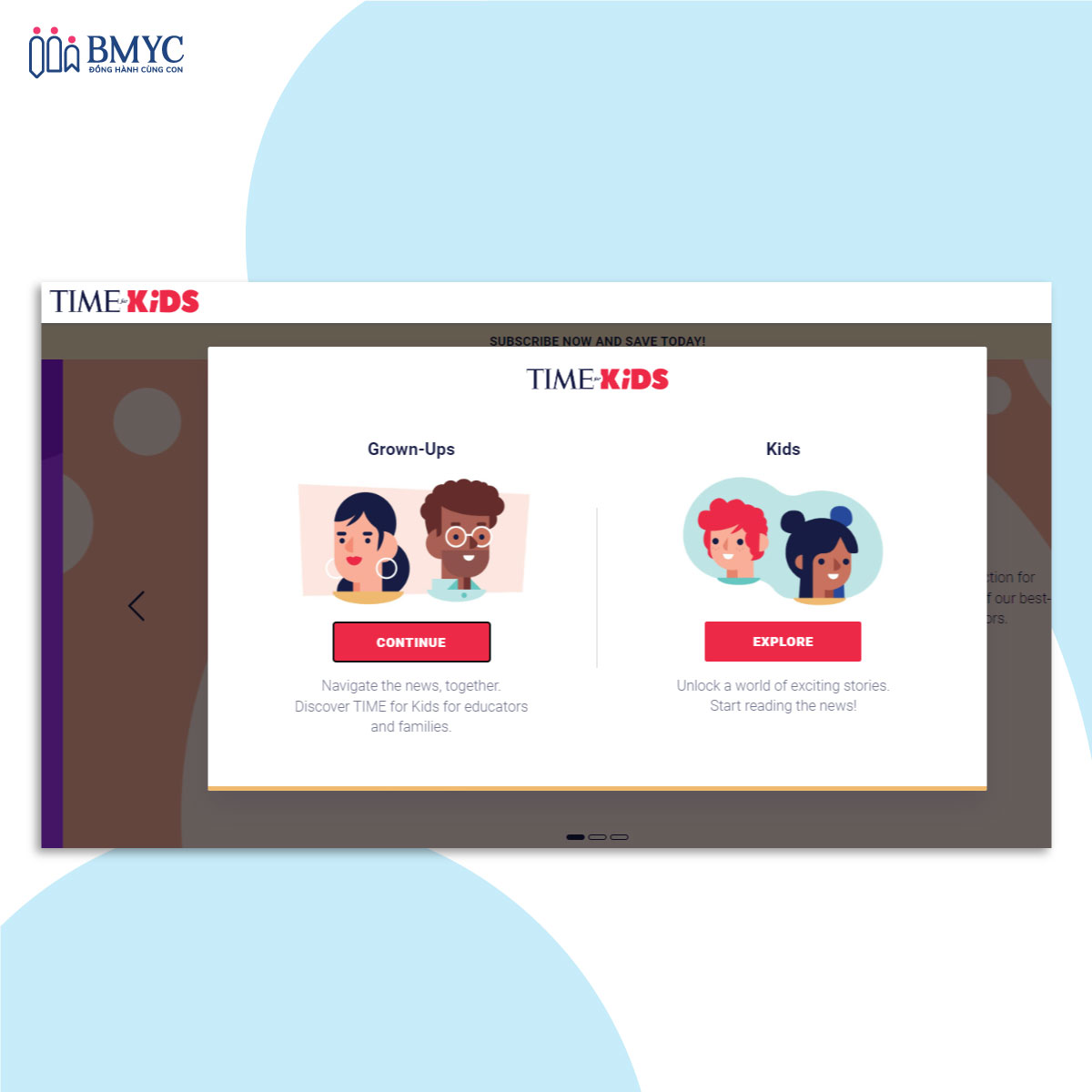 Website luyện đọc tiếng Anh - Time for Kids 