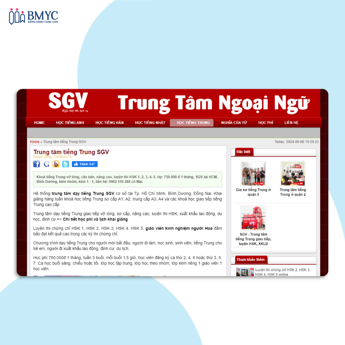 Học tiếng Trung ở đâu tốt nhất - SGV