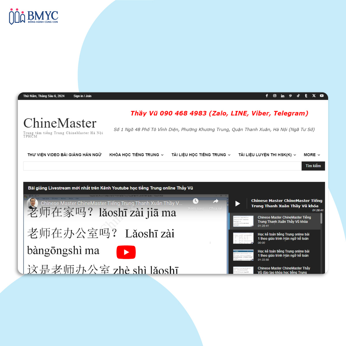 Học tiếng Trung ở đâu tốt nhất - Chinemaster