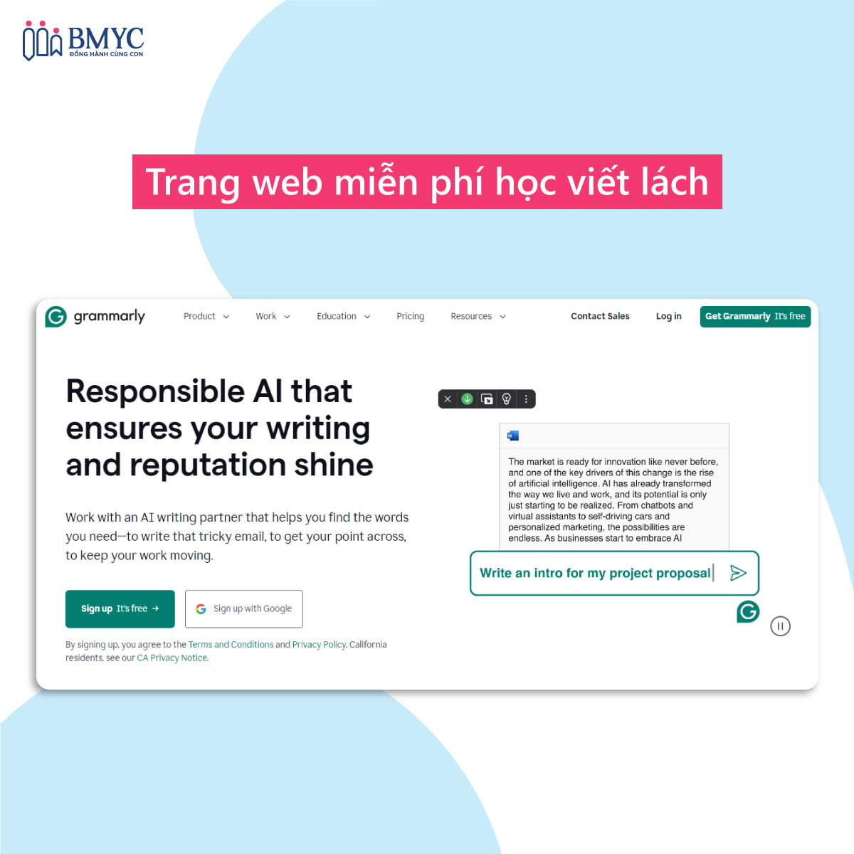 Bí quyết tăng cường kỹ năng viết lách tiếng Anh miễn phí - Web Grammarly