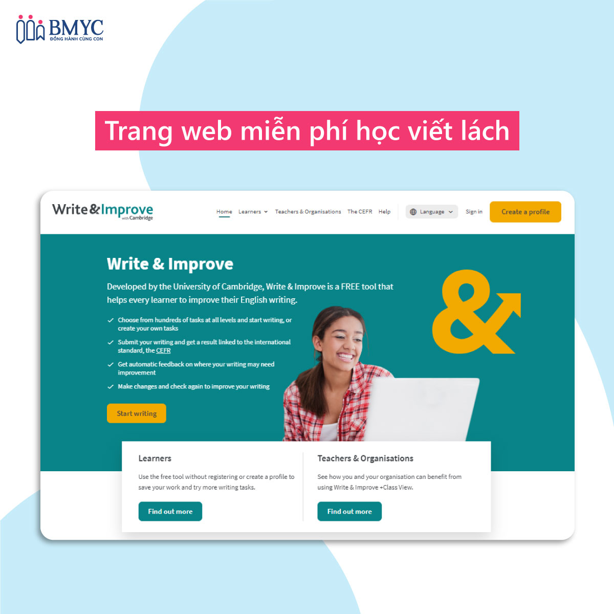 Bí quyết tăng cường kỹ năng viết lách tiếng Anh miễn phí - write & improve