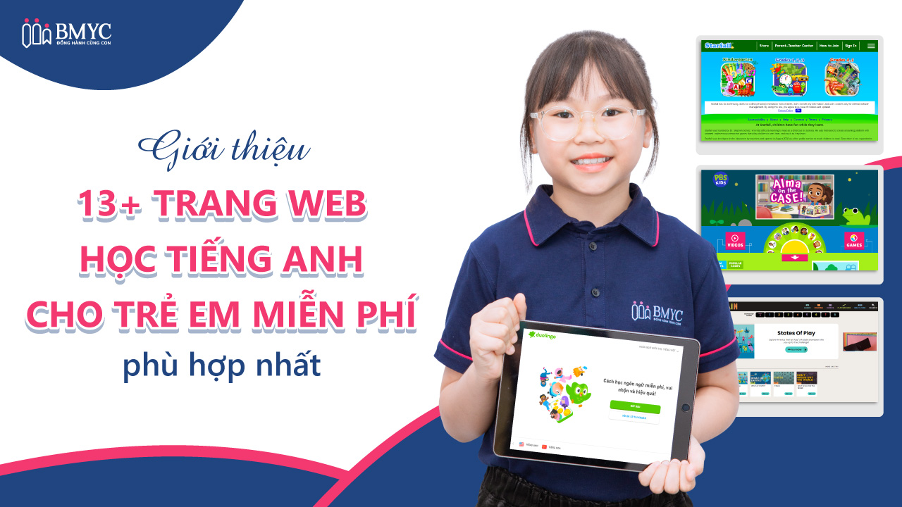 Trang web học tiếng Anh cho trẻ em miễn phí