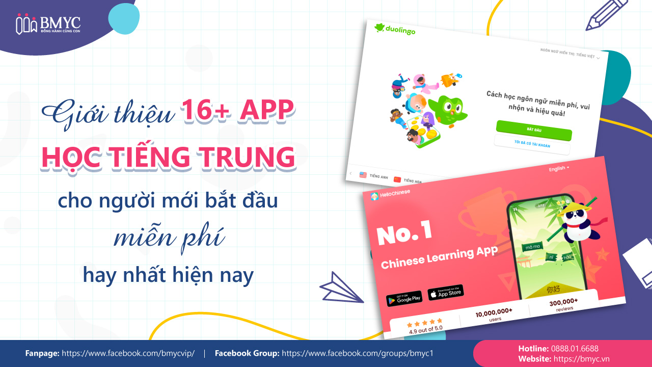 App học tiếng Trung cho người mới bắt đầu