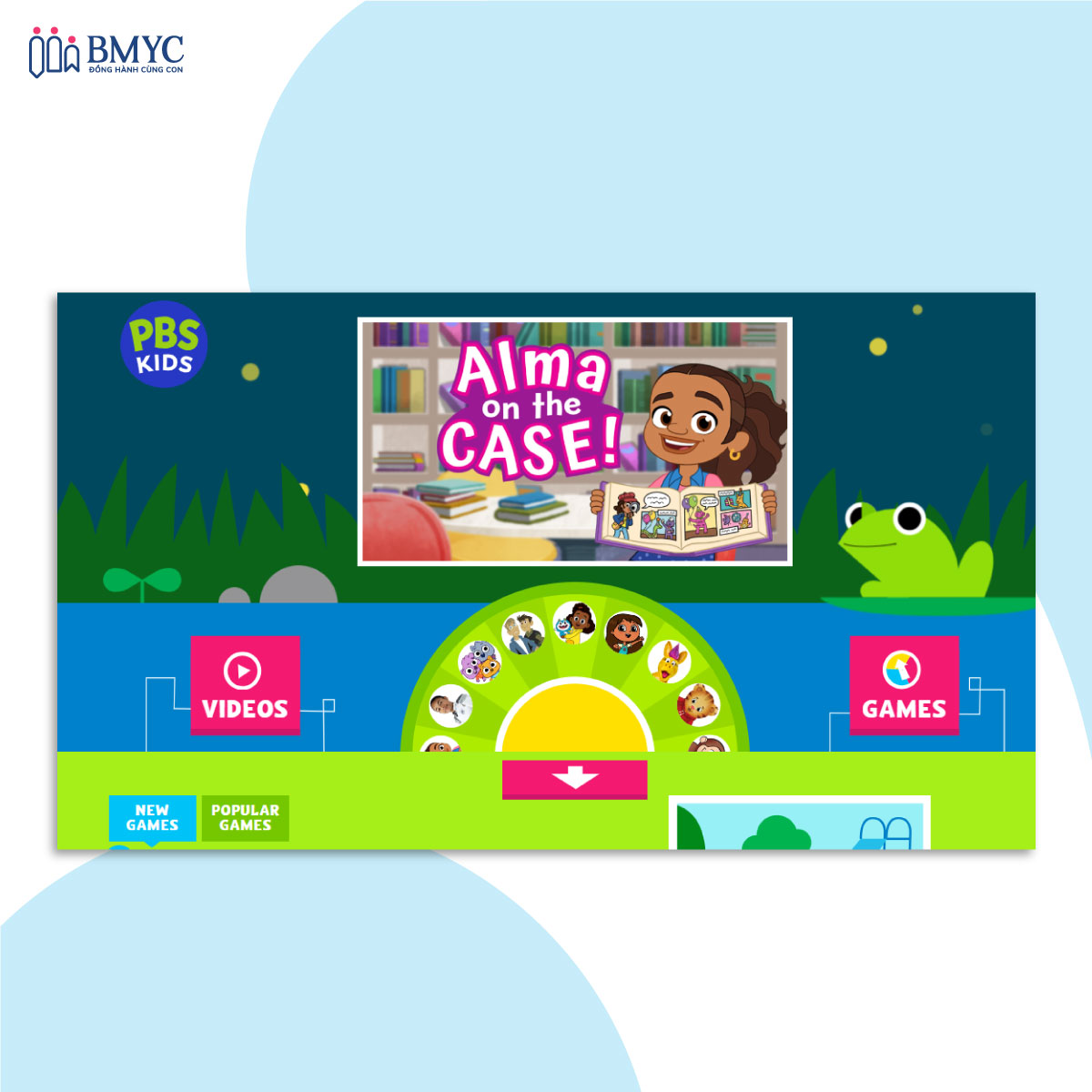 Trang web học tiếng Anh cho trẻ em miễn phí - PBS Kids