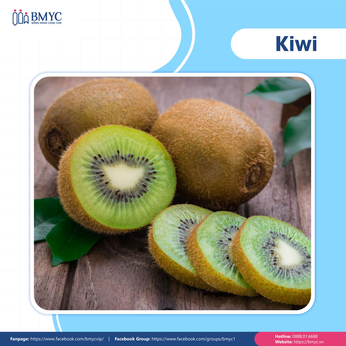 Câu đố tiếng Anh về trái cây - Kiwi