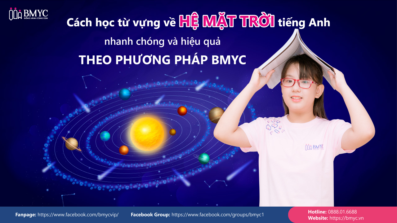 Cách học từ vựng về Hệ Mặt Trời tiếng Anh nhanh chóng và hiệu quả theo phương pháp BMyC