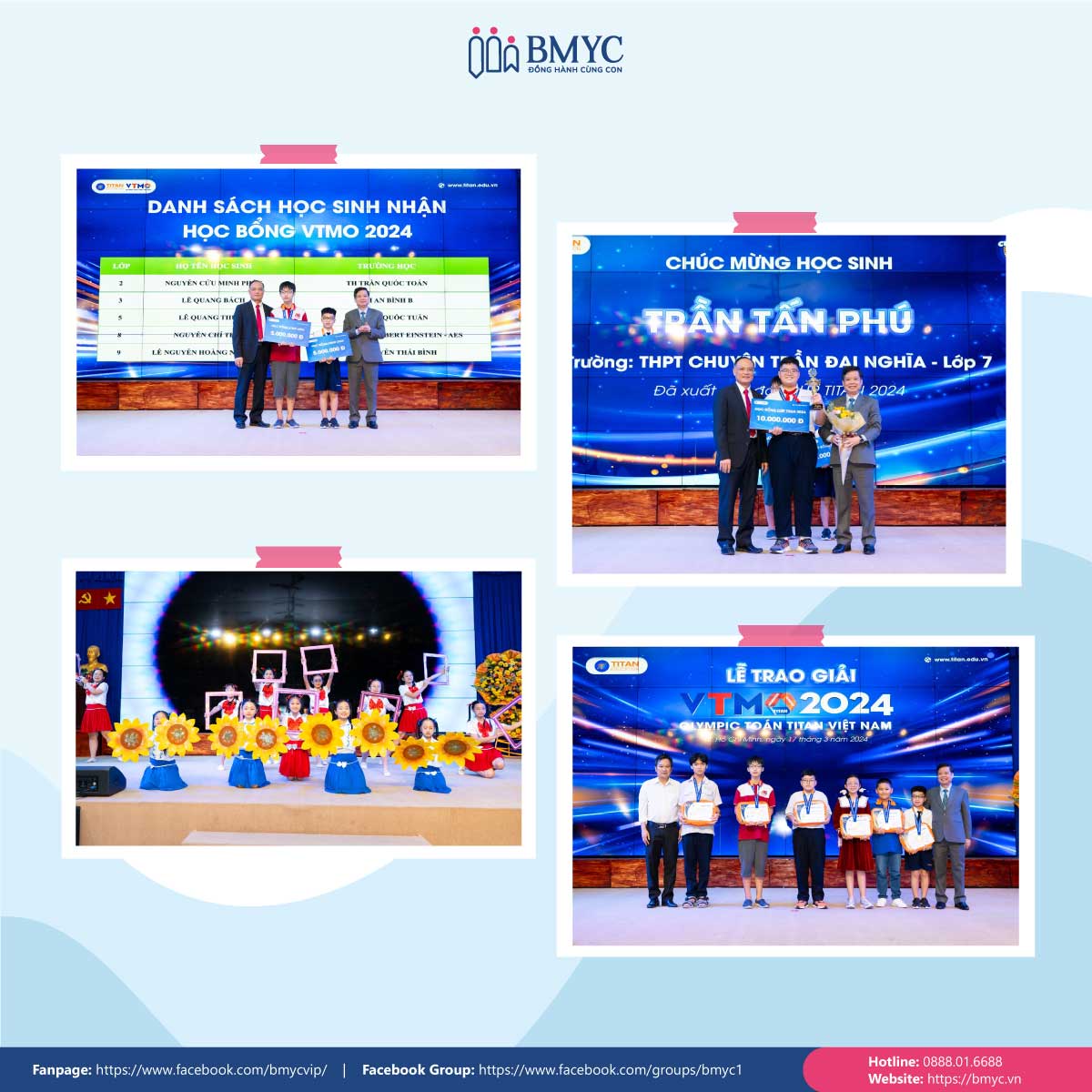 Hướng dẫn đăng ký kỳ thi Vietnam TITAN Mathematics Olympiad (VTMO) - Hình ảnh thí sinh tại lễ trao giải