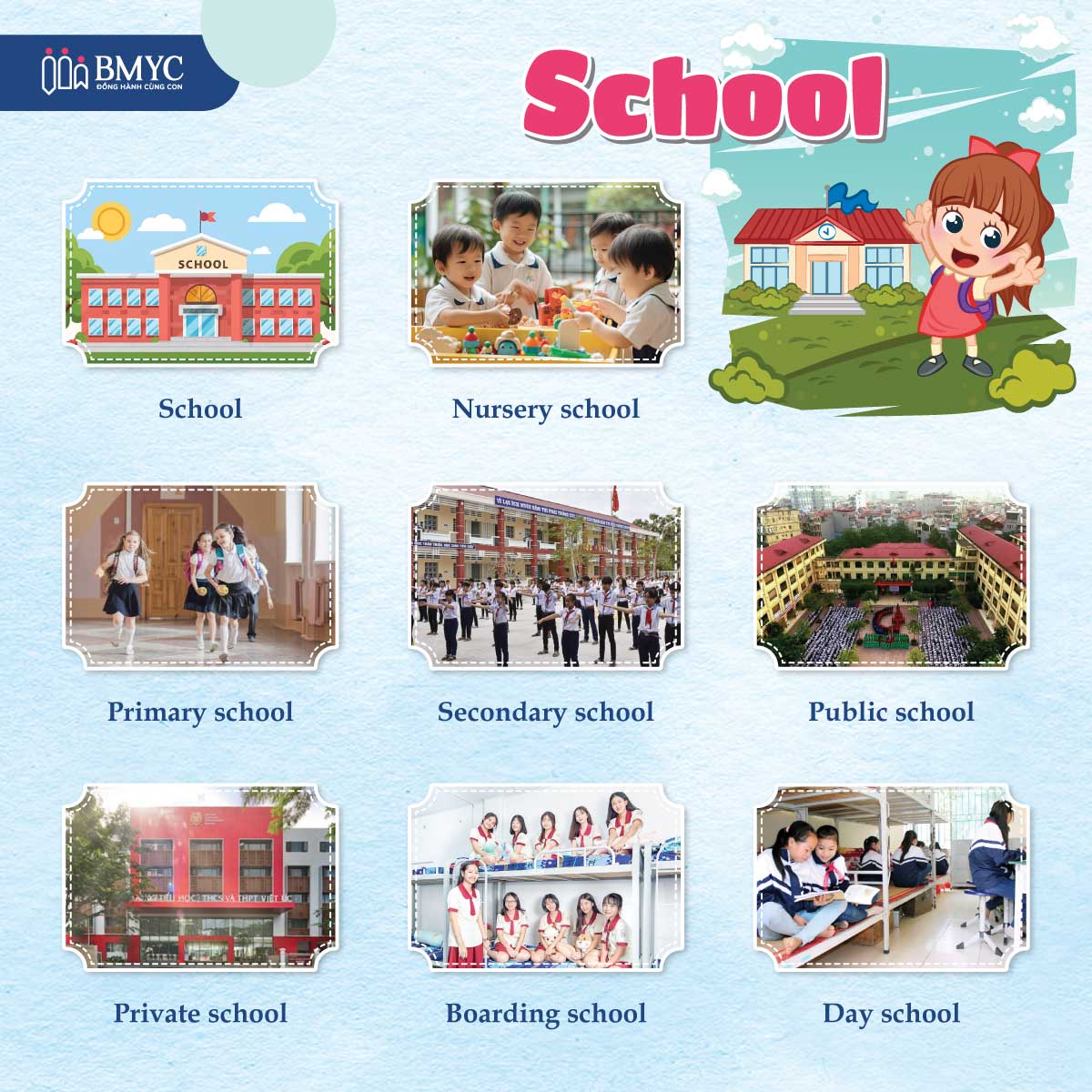 Từ vựng tiếng Anh chủ đề Ngày Nhà Giáo Việt Nam - School