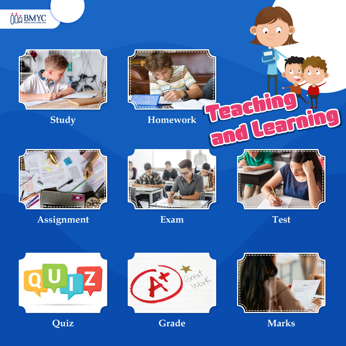 Bộ từ vựng về việc dạy và học (Teaching and Learning-related vocabulary)