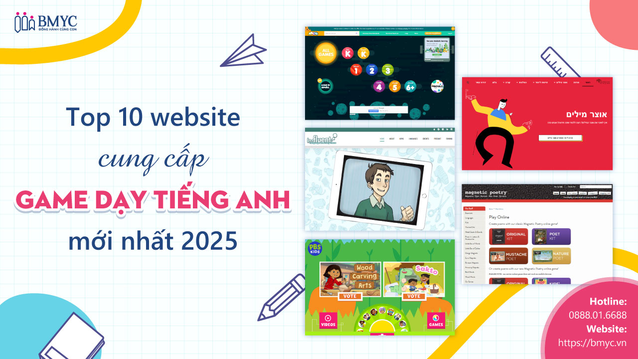 Top 10 website cung cấp game dạy tiếng Anh mới nhất 2025