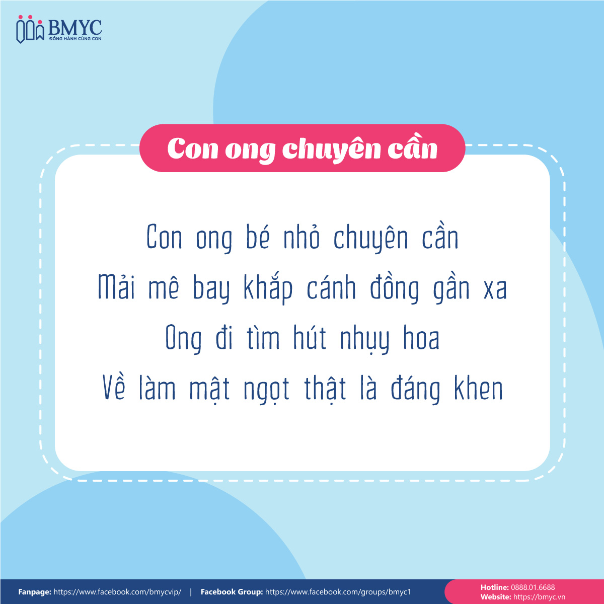 Bài tập đọc "Con ong chuyên cần" dành cho các em học sinh lớp 1