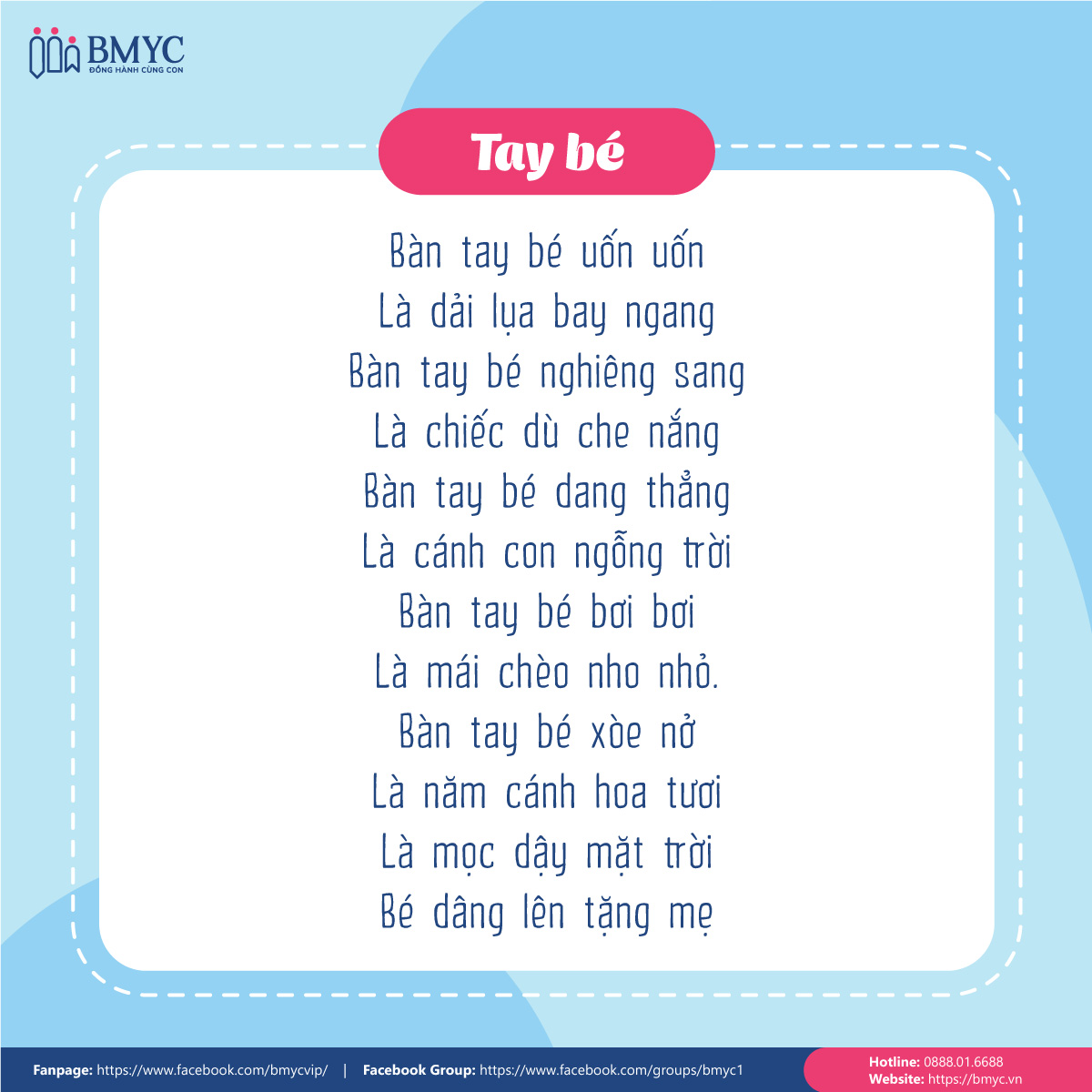 Bài tập đọc cho học sinh lớp 1 - Tay bé