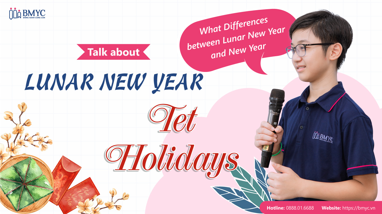 Hướng dẫn bài thuyết trình chủ đề What Differences between Lunar New Year and New Year