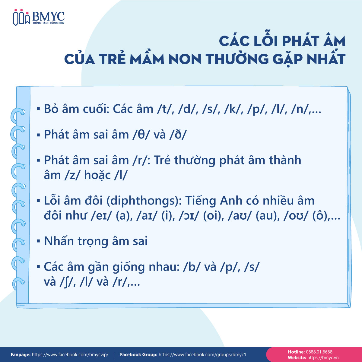 Các lỗi phát âm của trẻ mầm non thường gặp nhất