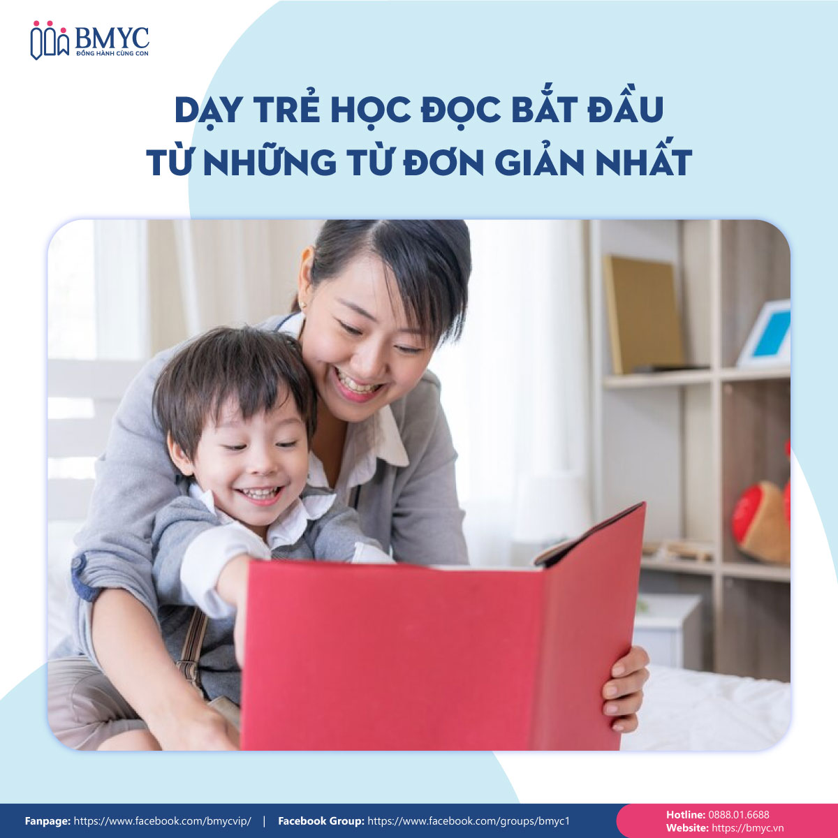 Dạy trẻ học đọc từ sớm bắt đầu từ những từ đơn giản nhất