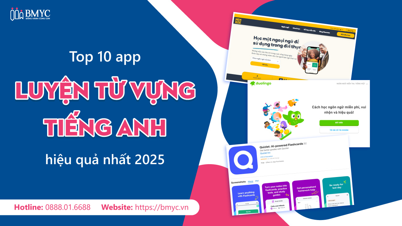 App luyện từ vựng tiếng Anh