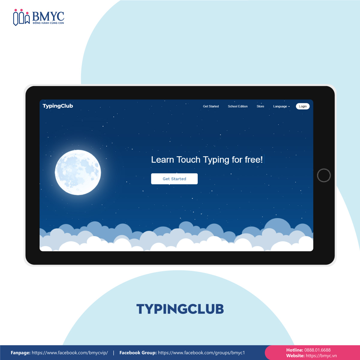 Trang web luyện gõ máy tính 10 ngón TypingClub