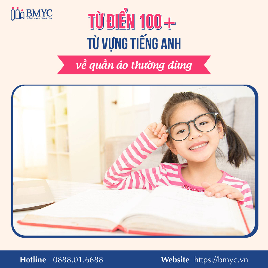  Từ điển 100+ từ vựng tiếng Anh về quần áo thường dùng nhất