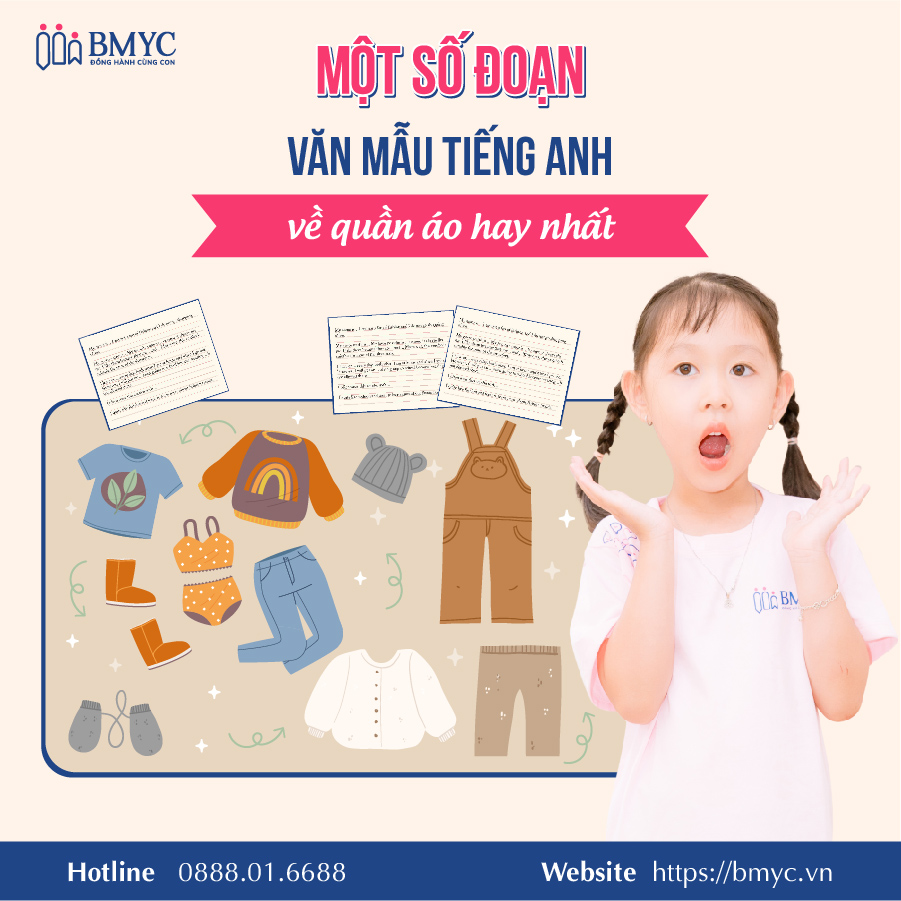 Một số đoạn văn mẫu tiếng Anh về quần áo bạn có thể tham khảo