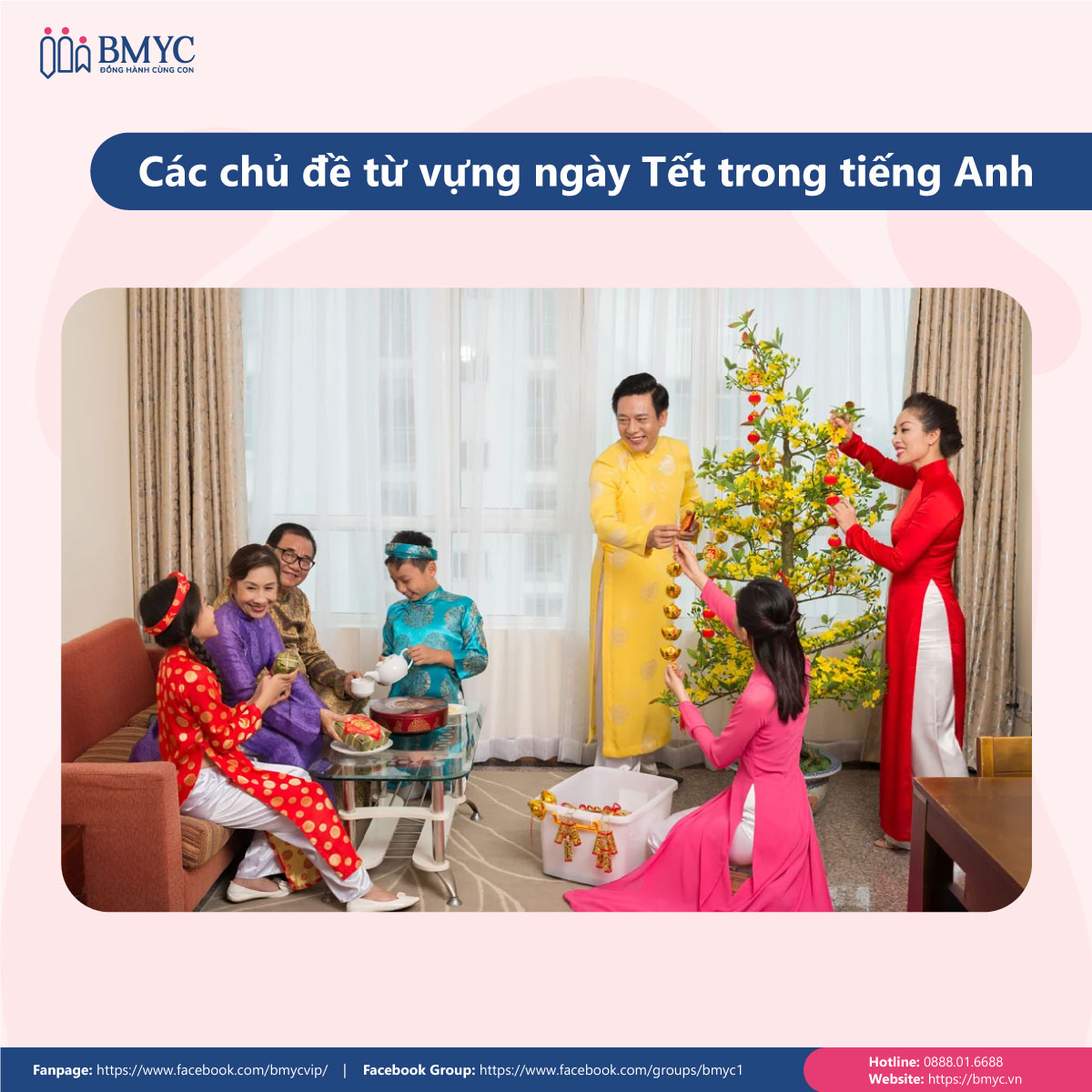 Các chủ đề từ vựng Tết trong tiếng Anh