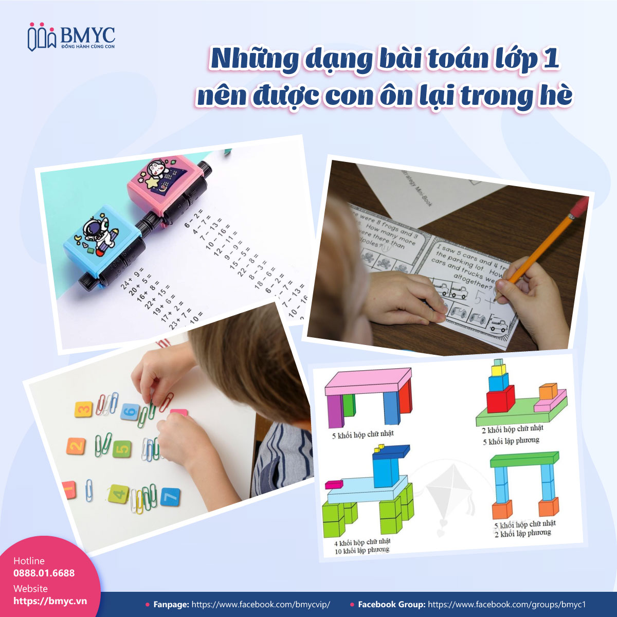 Những dạng bài toán lớp 1 nên được con ôn lại trong hè Những dạng bài toán lớp 1 nên được con ôn lại trong hè