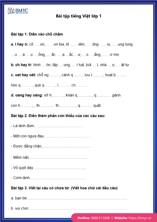 Bai-tap-tieng-Viet-lop-1-hay-....3 Bài tập tiếng Việt lớp 1 trang 1