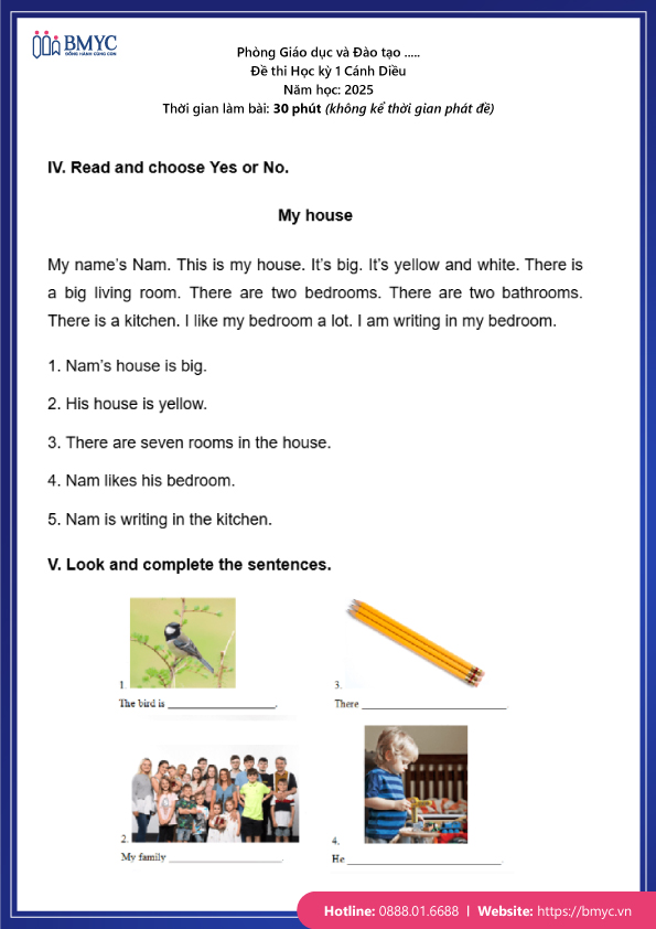 De-thi-tieng-Anh-lop-3-chon-loc....30 Đề thi Học kì 1 - Cánh diều trang 3