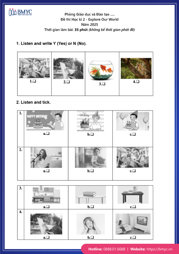 De-thi-tieng-Anh-lop-3-chon-loc....55 Đề thi Tiếng Anh lớp 3 Học kì 2 Explore Our World trang 1