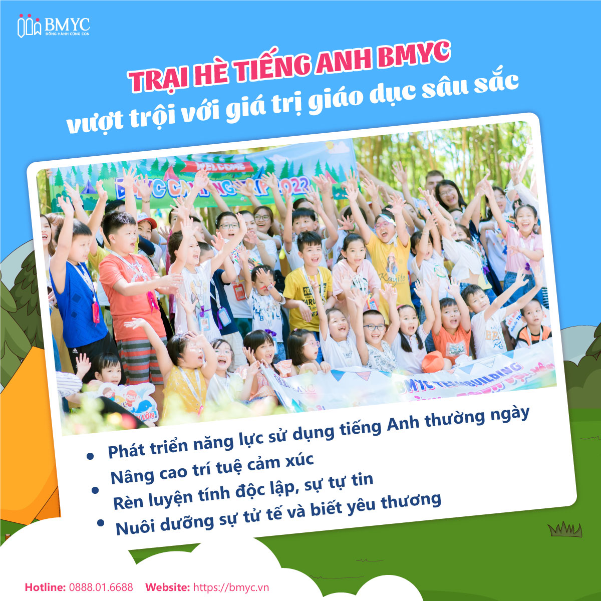 Hoat-dong-trong-trai-he-TA....4 Trại hè tiếng Anh BMyC vượt trội với giá trị giáo duc sâu sắc