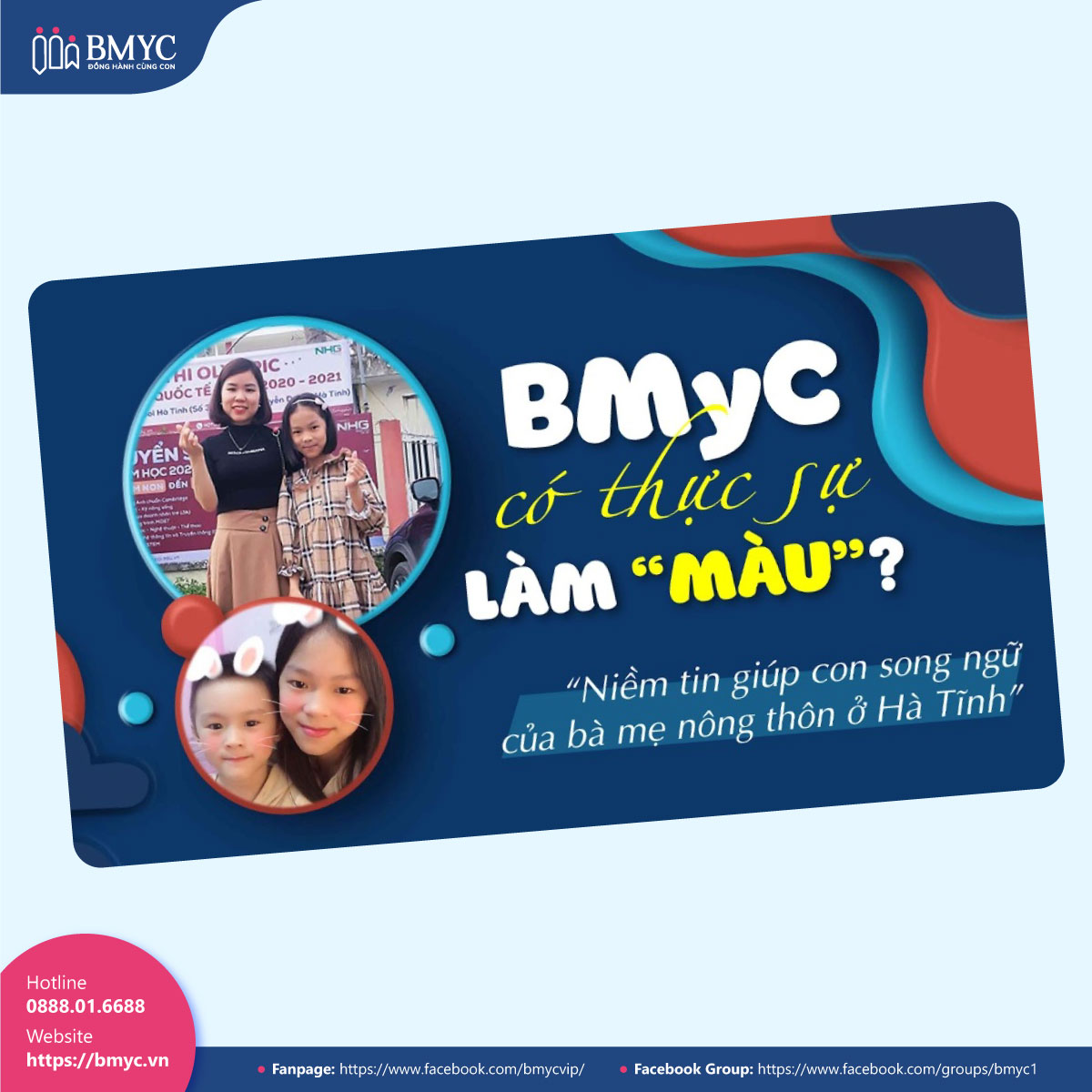 Chị Nguyen Hao đã chia sẻ về hành trình đồng hành cùng con học tại BMyC
