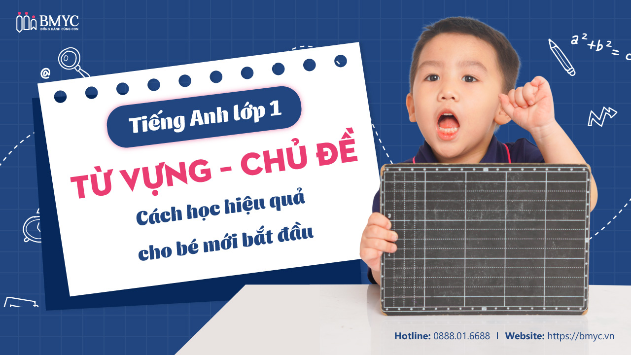 Tiếng Anh lớp 1: Từ vựng – Chủ đề – Cách học hiệu quả cho bé mới bắt đầu
