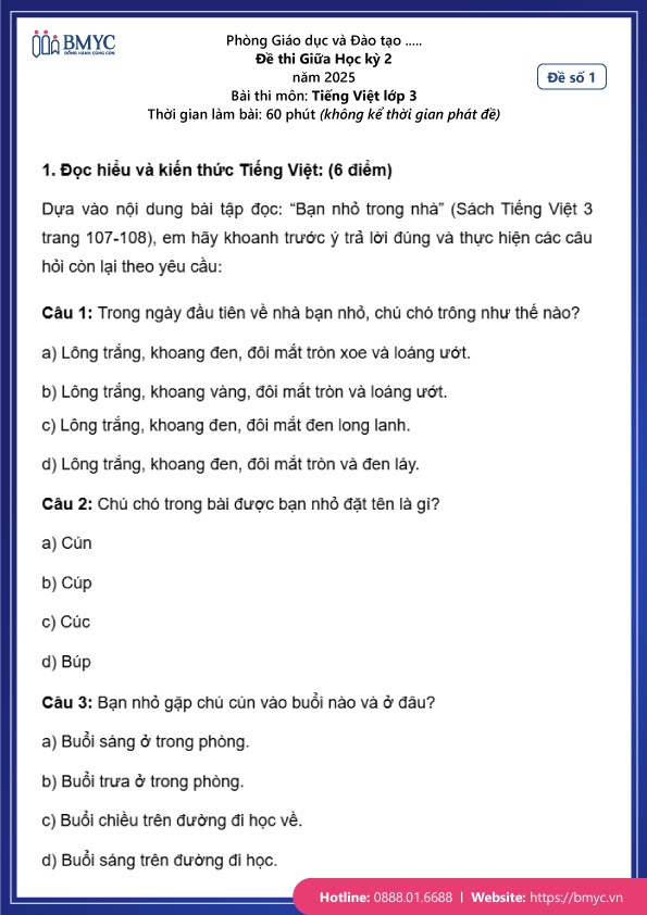 Tong-hop-20-de-thi-giua-ky-lop-3.33 Đề thi giữa kỳ 2 lớp 3 môn Tiếng Việt đề 1 trang 1