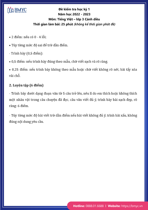 Tong-hop-50-de-thi-hoc-ky-1-lop-3-cac-mon....16 Đáp án đề thi học kỳ 1 lớp 3 môn Tiếng Việt đề 1 trang 2