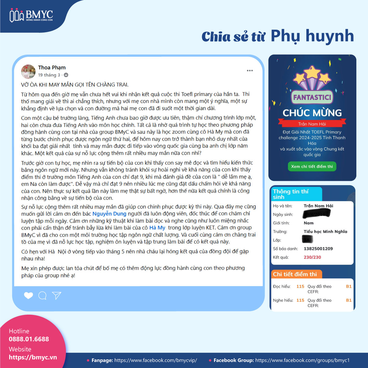 Tung-lo-co-hoi-vi-khong-biet-tieng-Anh....1 Thành quả của sự quyết tâm nỗ lực của cả gia đình