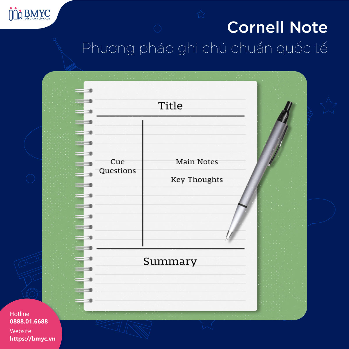 5-cach-take-note-hieu-qua....2 Cornell Note – Phương pháp ghi chú chuẩn quốc tế