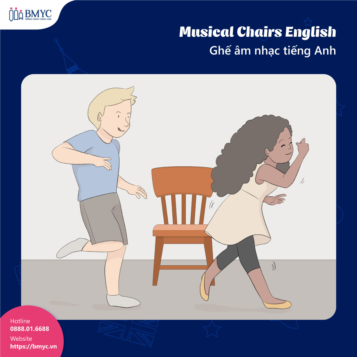 6-tro-choi-giup-be-hoc-tieng-Anh....2 Musical Chairs English - Ghế âm nhạc tiếng Anh