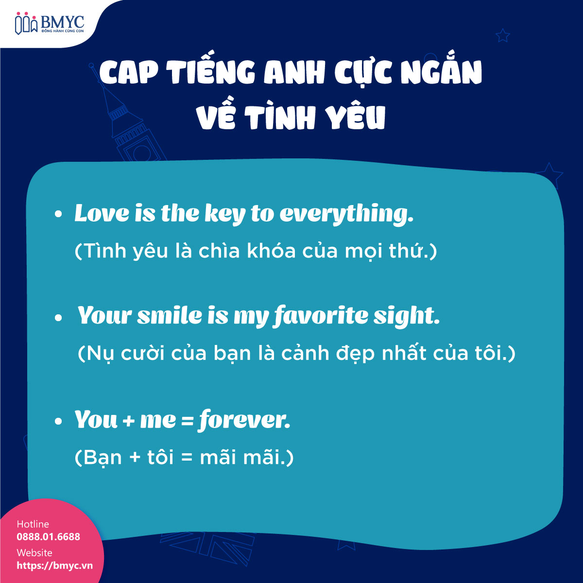 Cap-tieng-Anh-cuc-ngan....3 Cap tiếng Anh cực ngắn về tình yêu