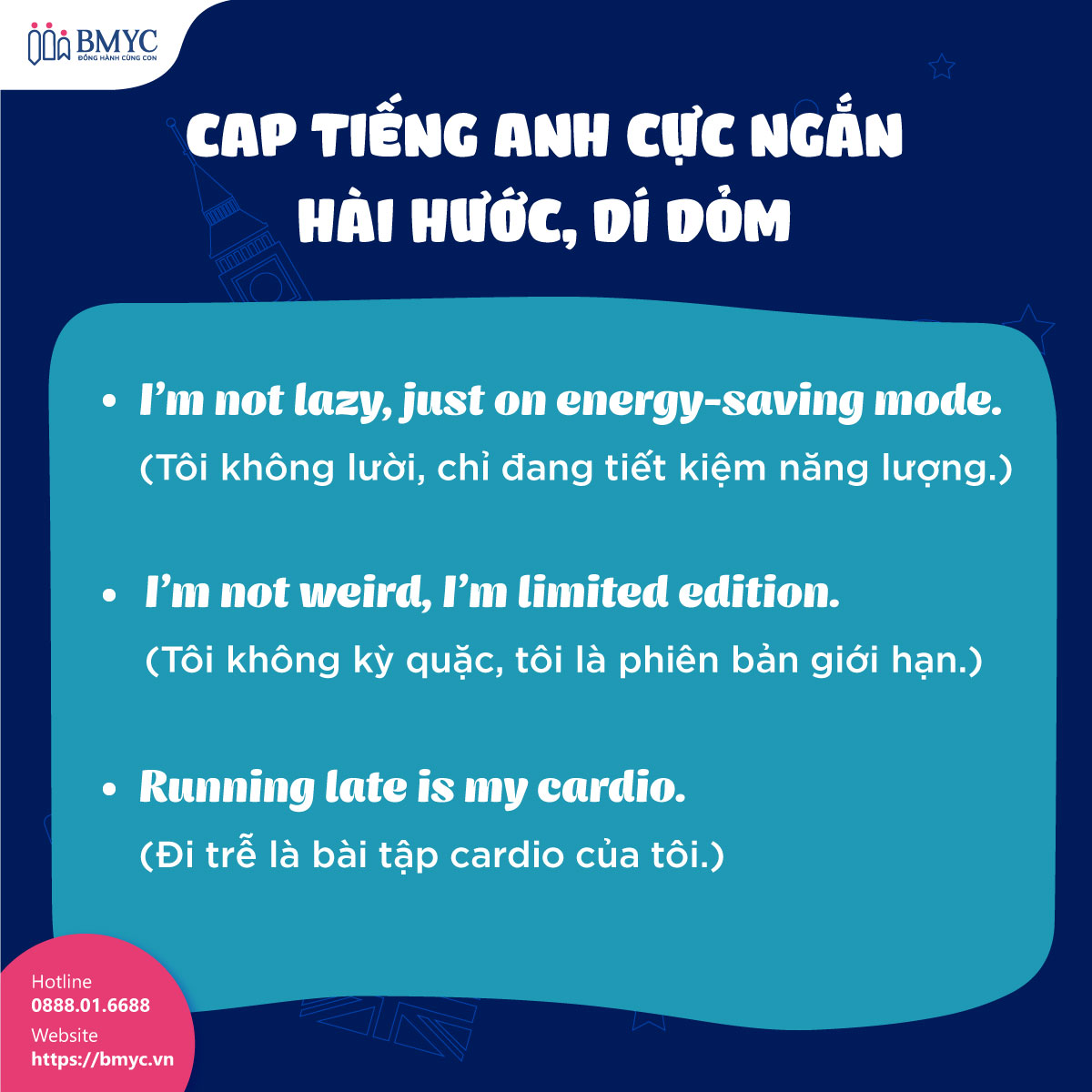 Cap-tieng-Anh-cuc-ngan....4 Cap tiếng Anh cực ngắn hài hước, dí dỏm