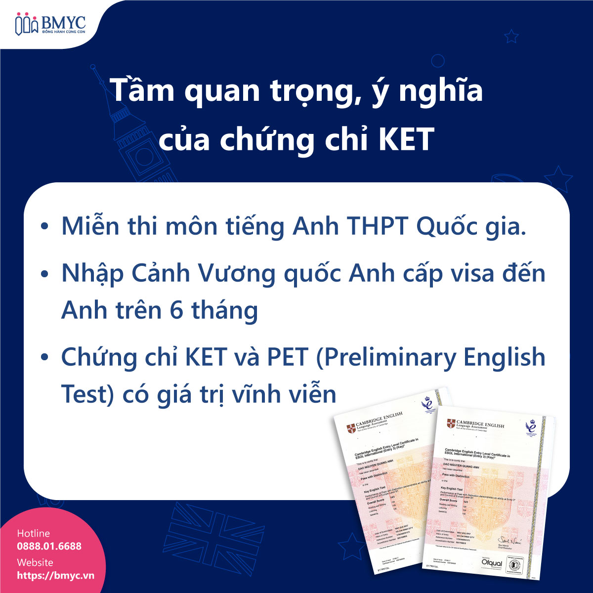 Chung-chi-Cambridge-KET.3 Tầm quan trọng, ý nghĩa của chứng chỉ KET: